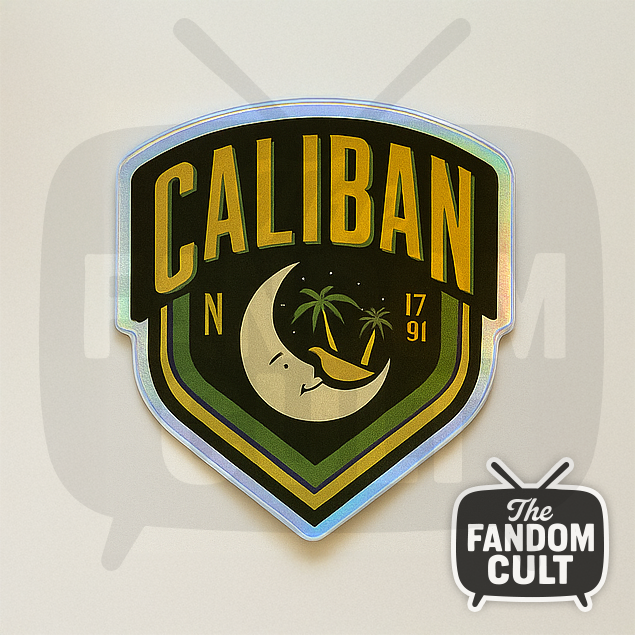 Caliban House Die Cut Vinyl Sticker Holographic/Clear/White
