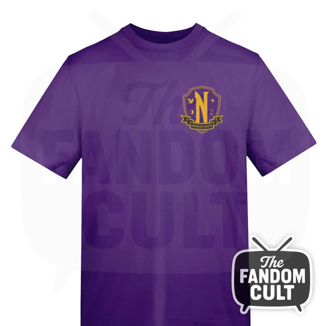 Nevermore Academy Crest T-Shirt in Purple