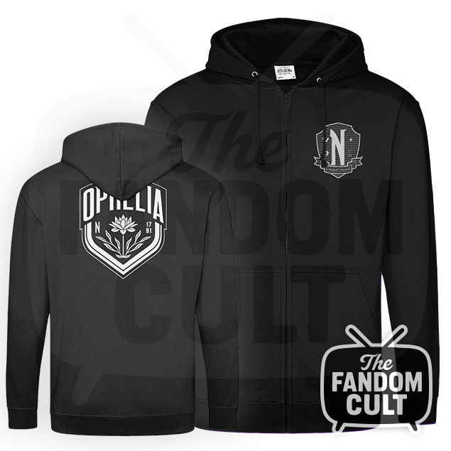 Nevermore Ophelia House Hoodie Zoodie in Black