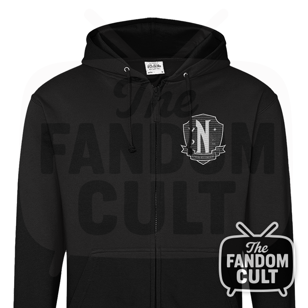 Nevermore Ophelia House Hoodie Zoodie in Black