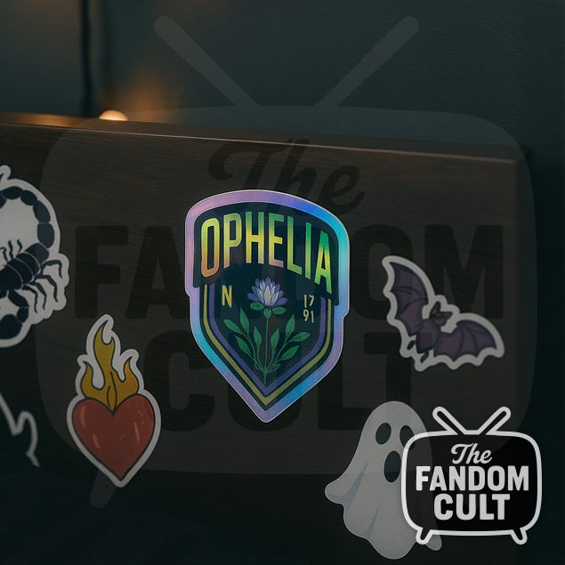 Ophelia House Die Cut Vinyl Sticker Holographic/Clear/White