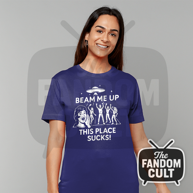Beam Me Up, This Place Sucks T-Shirt - Robin Buckley Cosplay