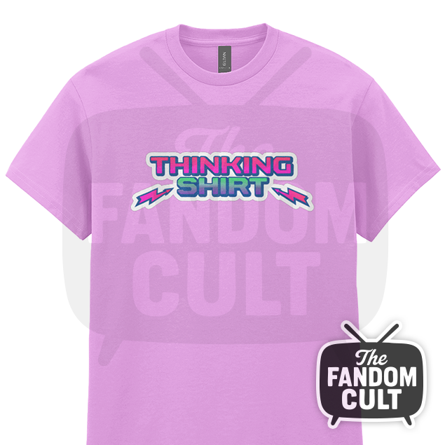 Thinking Shirt T-Shirt in Pink -  Stranger Things Parody