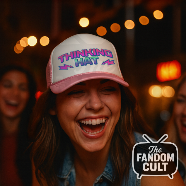 Thinking Hat Parody Cap in Pink