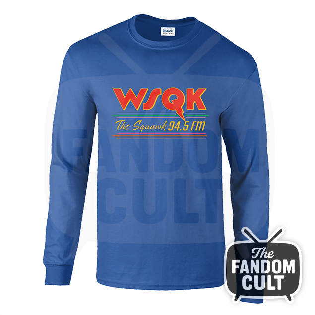 WSQK Long Sleeve Logo Tee in Blue