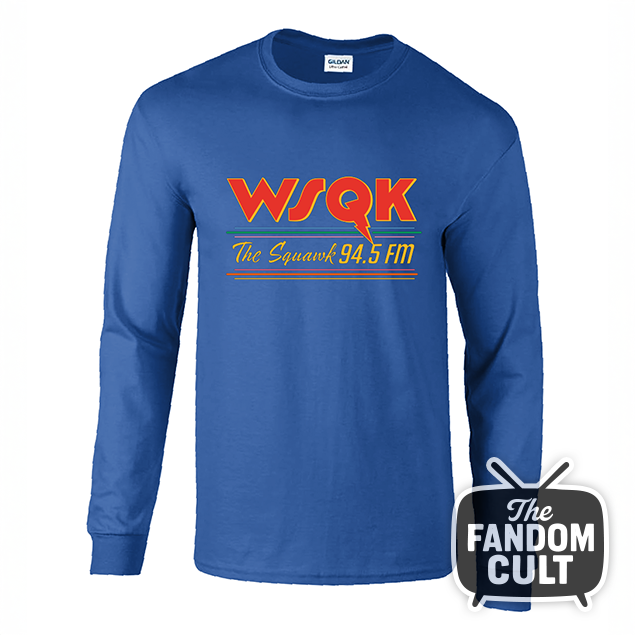 WSQK Long Sleeve Logo Tee in Blue