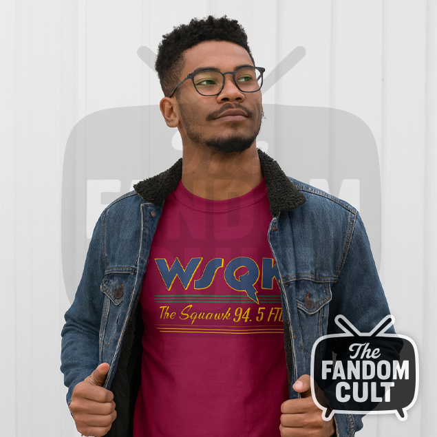WSQK Long Sleeve Logo Tee in Red