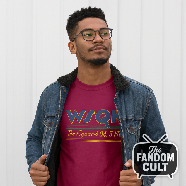WSQK Long Sleeve Logo Tee in Red