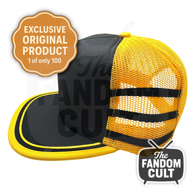Yellow & Black Stranger Things Season 5 Mesh Cap Genuine Original - Dustin Henderson