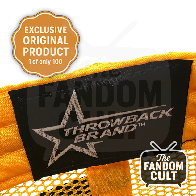 Yellow & Black Stranger Things Season 5 Mesh Cap Genuine Original - Dustin Henderson