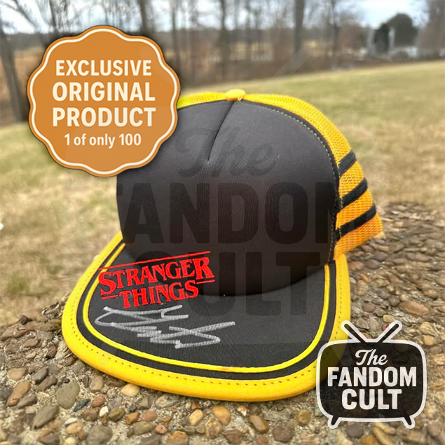 Yellow & Black Stranger Things Season 5 Mesh Cap Genuine Original - Dustin Henderson